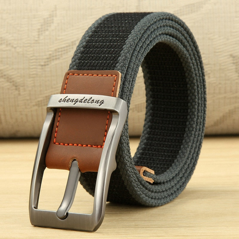 MEDYLA Canvas Belt Outdoor Tactical Belt Unisex High Quality Canvas Belts for Jeans Male Luxury Casual Straps Ceintures