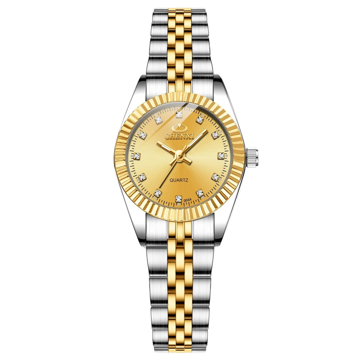 CHENXI Women Golden &amp; Silver Classic Quartz Watch Female Elegant Clock Luxury Gift Watches Ladies Waterproof Wristwatch