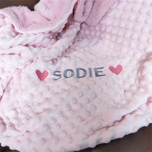 Name Personalised Newborn Baby Blanket Swaddling Baby Bedding Set Swaddle Soft Fleece Toddler Crib Bed Stroller Blanket