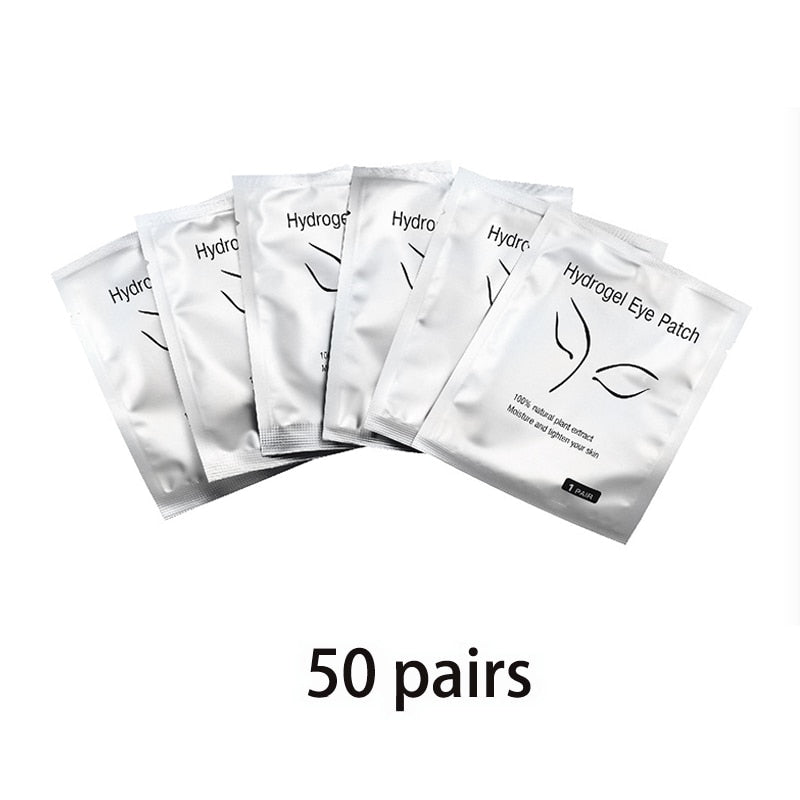 OWOSC 50/100PCS Wholesale Hydrogel Gel Eye Patches for Eyelash Extension Eyepads Eyelash patch Lash Extension Mask Eyepad Makeup