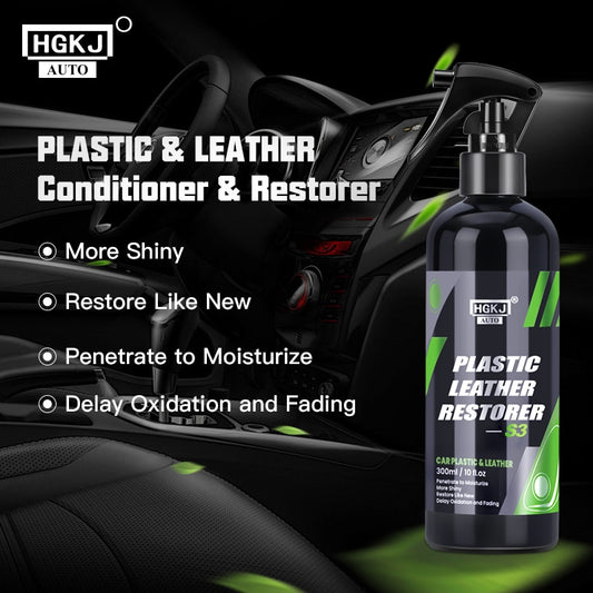 Plastic Renovator for Car Interior Spare Parts Seat Leather Liquid Wax Polish Plastic Restore Cleaner Spray Accessories S3 HGKJ