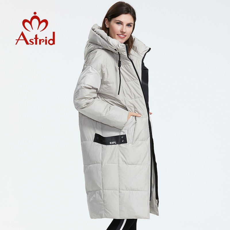 Astrid 2022 Winter new arrival down jacket women loose clothing outerwear quality with a hood fashion style winter coat AR-7038