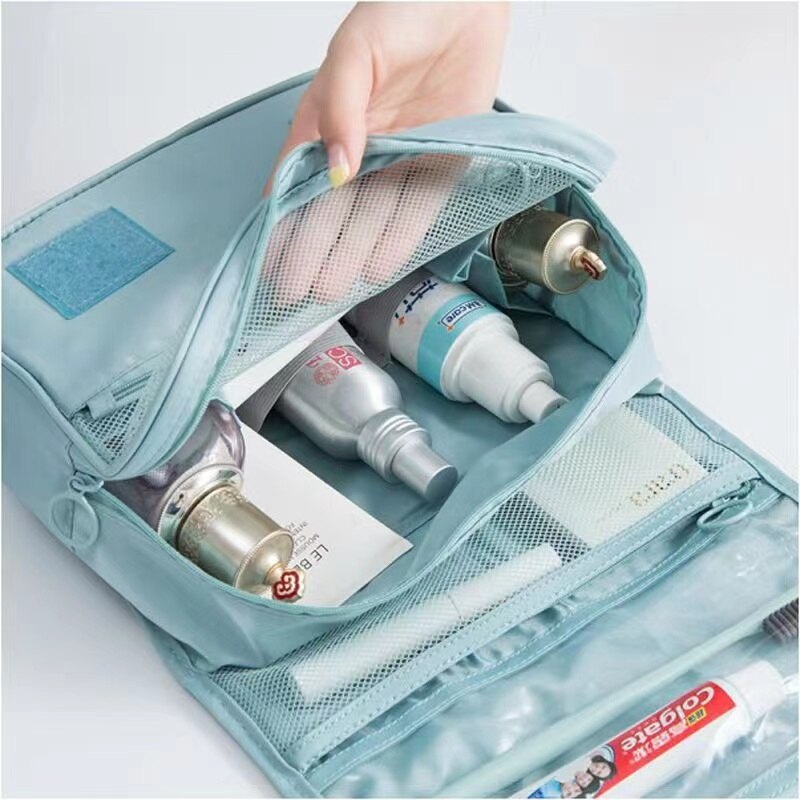 Makeup Bag Travel Cosmetic Bags Toiletries Organizer Waterproof Storage Neceser Bathroom Hook Wash Pouch High Quality Women