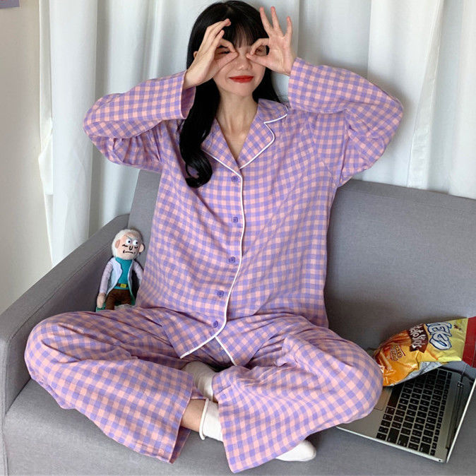 Homewear Winter Print Sweetheart Pajamas Set Women Lounge Set Pyjamas Sleepwear Nightwear Pijama Mujer