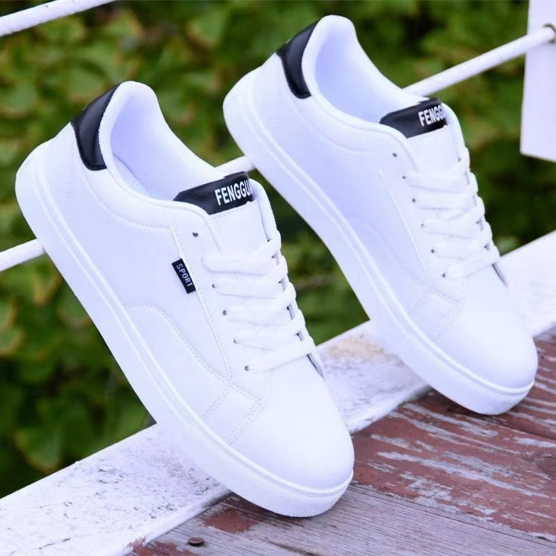 White Vulcanized Sneakers Boys Cheap Flat Comfortable Shoes Men Autumn Spring 2022 Fashion Sneakers  Shoes Men Sneakers