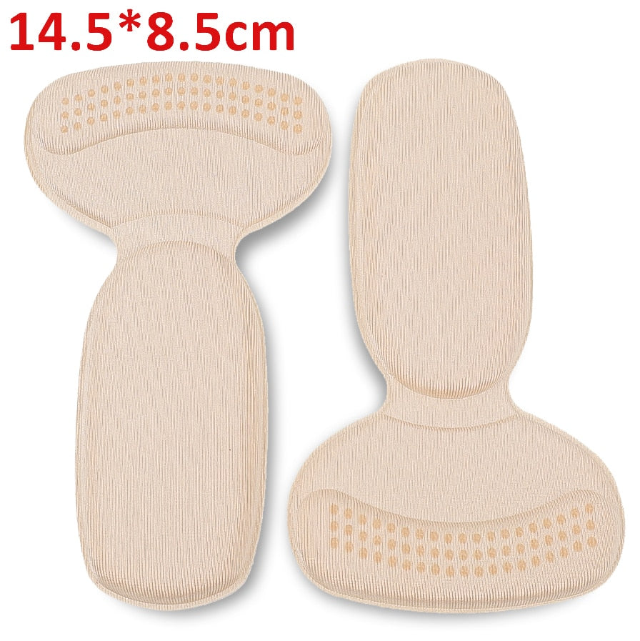 2pcs Shoe Heel Insoles Foot Heel Pad Sports Shoes Adjustable Antiwear Feet Inserts Insoles Heel Protector Sticker Insole Brioche