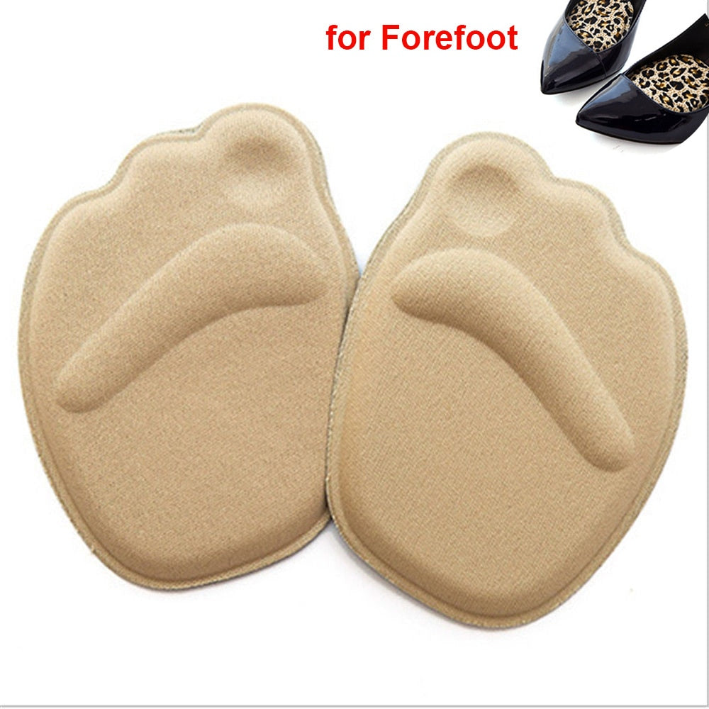 2pcs Shoe Heel Insoles Foot Heel Pad Sports Shoes Adjustable Antiwear Feet Inserts Insoles Heel Protector Sticker Insole Brioche