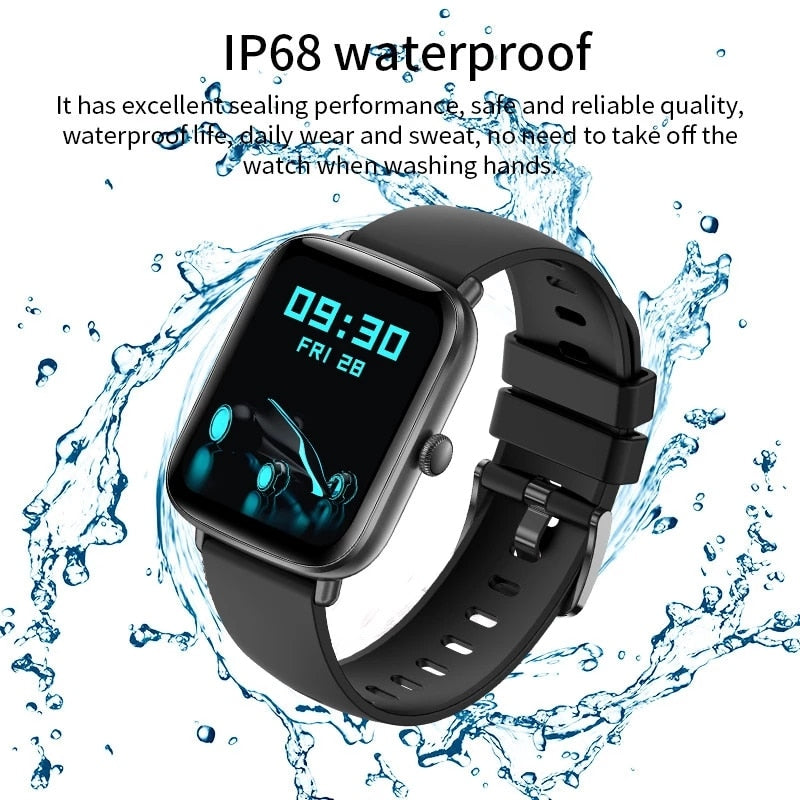 2022 New Bluetooth Heart Rate Monitor Smart Watch Men Full Touch Dial Call Fitness Tracker IP67 Waterproof Smartwatch Men women