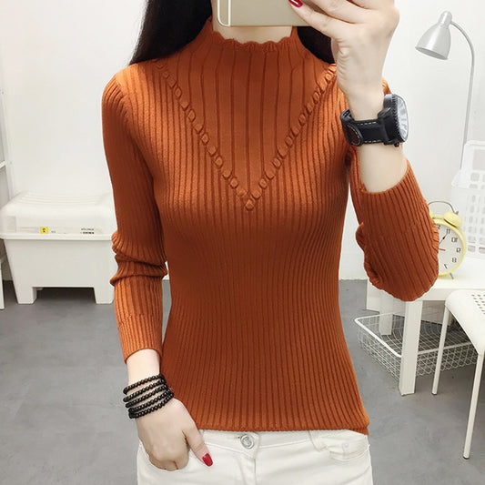 Turtleneck Sweater Women Pull Femme Nouveaute 2022 New Knitted Female Sweater Fall Pullover Winter Clothes Womens Jumpers Mujer