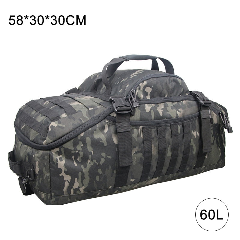 40L 60L 80L Waterproof Travel Bags Large Capacity Luggage Bags Men Duffel Bag Travel Tote Weekend Bag Military Duffel Bag