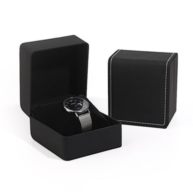 2/6/10/12 Slots PU Leather Watch Storage Box Organizer New Mechanical Mens Watch Display Holder Cases Jewelry Gift Boxes Case