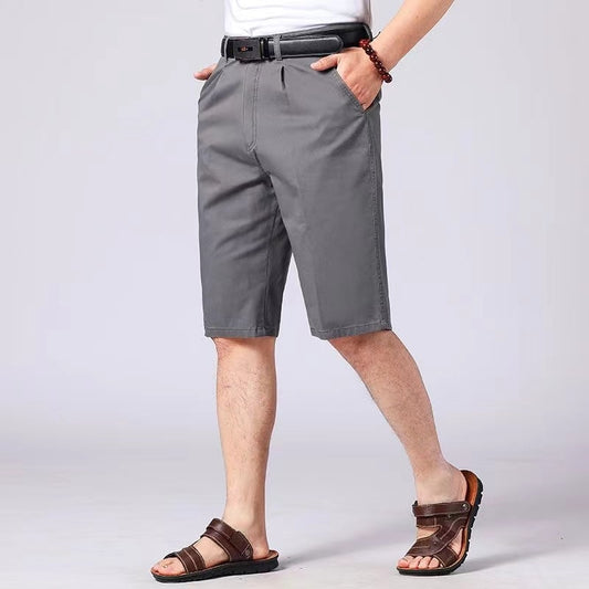 MRMT 2023 Brand Men&#39;s Shorts Middle-Aged And Elderly Cotton Seven-Point Pants Men Shorts High Waist Deep Loose Comfort Shorts