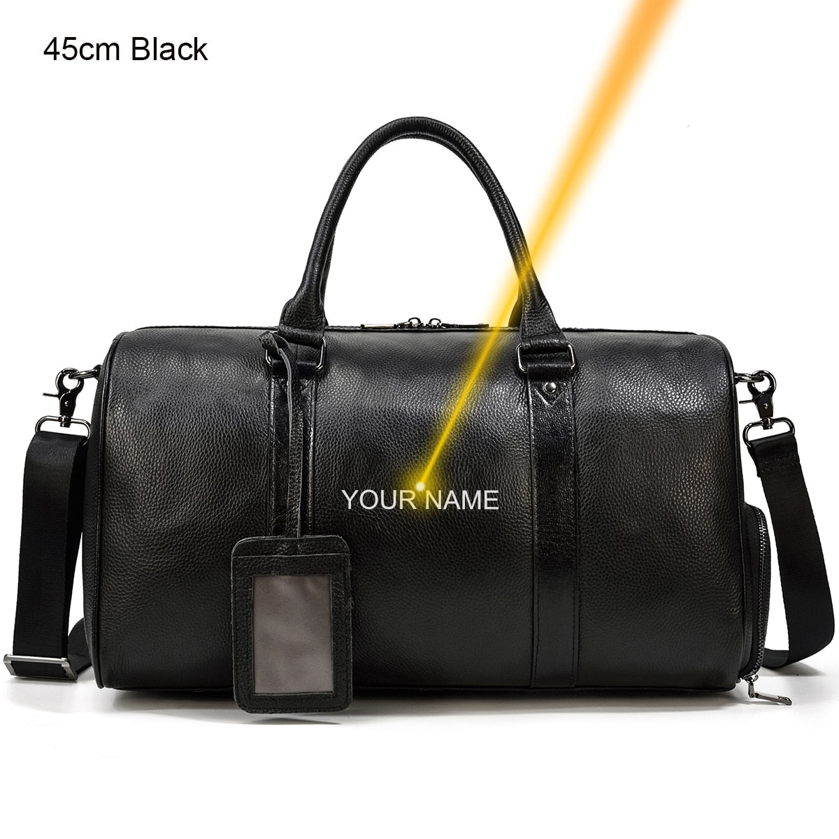 Hot Genuine Leather Men Women Travel Bag Soft Real Leather Cowhide Carry Hand Luggage Bag Travel Shoulder Bag Male Female Duffle