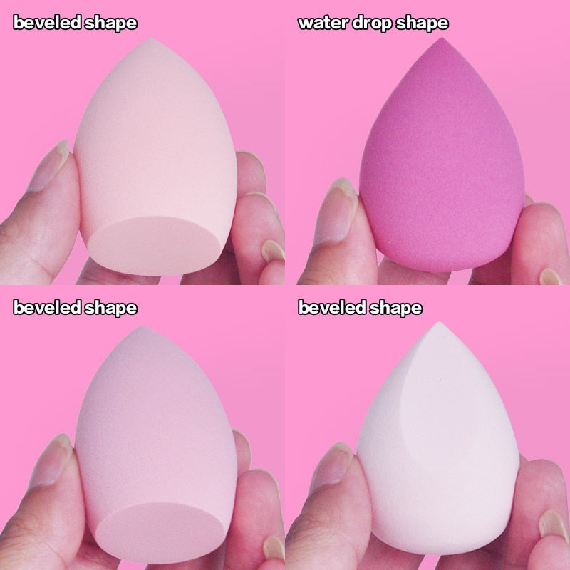 Different Sizes Makeup Sponge Dry&amp;Wet Use Cosmetic Puff Sponge maquiagem Foundation Powder Blush Beauty Tools with Storage Box