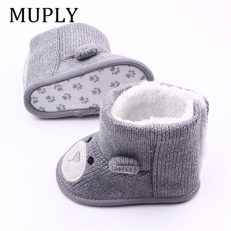 Baby Winter Boots Infant Toddler Newborn Cute Cartoon Bear Shoes Girls Boys First Walkers Super Keep Warm Snowfield Booties Boot