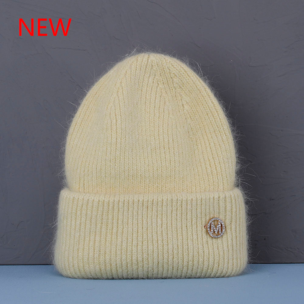 Hot Selling Winter Hat Real Rabbit Fur Winter Hats For Women Fashion Warm Beanie Hats Women Solid Adult Cover Head Cap