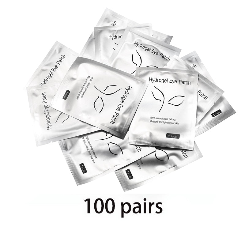 OWOSC 50/100PCS Wholesale Hydrogel Gel Eye Patches for Eyelash Extension Eyepads Eyelash patch Lash Extension Mask Eyepad Makeup