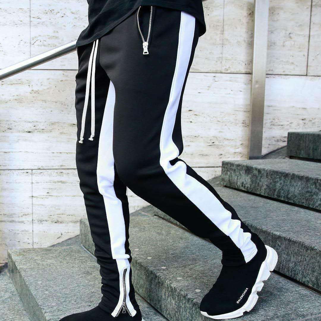 2022 new Sweatpants Plus Size Men Joggers Track Pants Elastic Waist Sport Casual Trousers Baggy Fitness Gym Clothing Black Grey