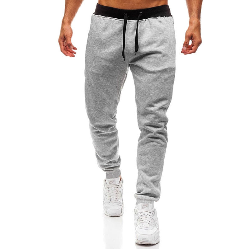 2022 new Sweatpants Plus Size Men Joggers Track Pants Elastic Waist Sport Casual Trousers Baggy Fitness Gym Clothing Black Grey